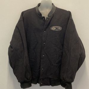 Vintage Harley Davidson Motorcycle Wool Ford Jacket Size XXL